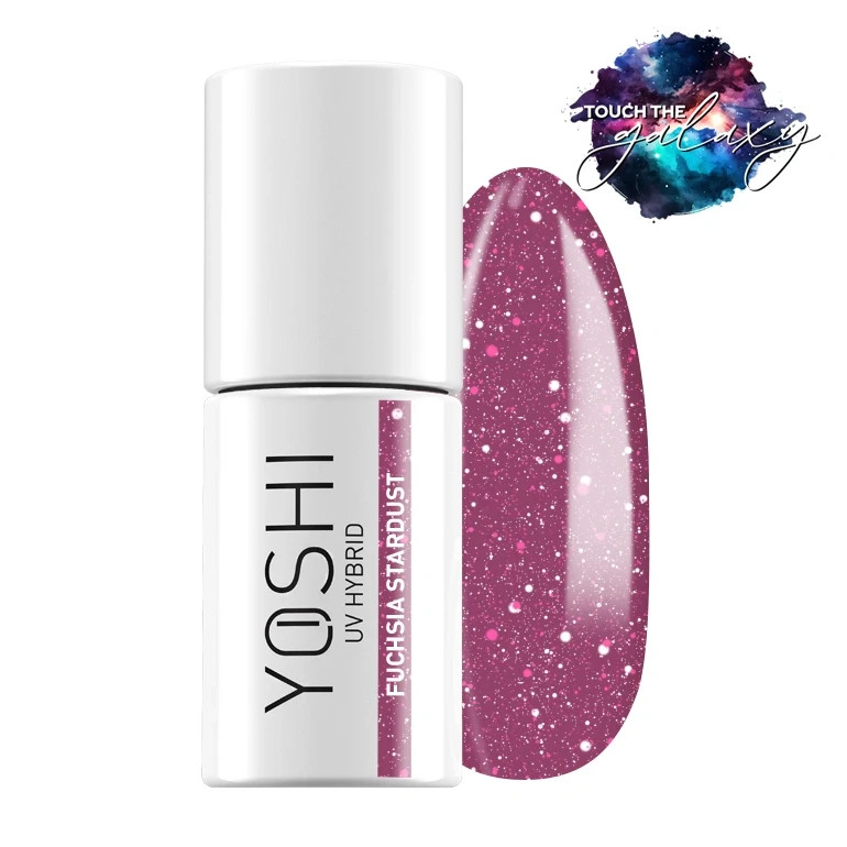 Yoshi Gel Polish Touch The Galaxy - Fuchsia Stardust 6ml - 524