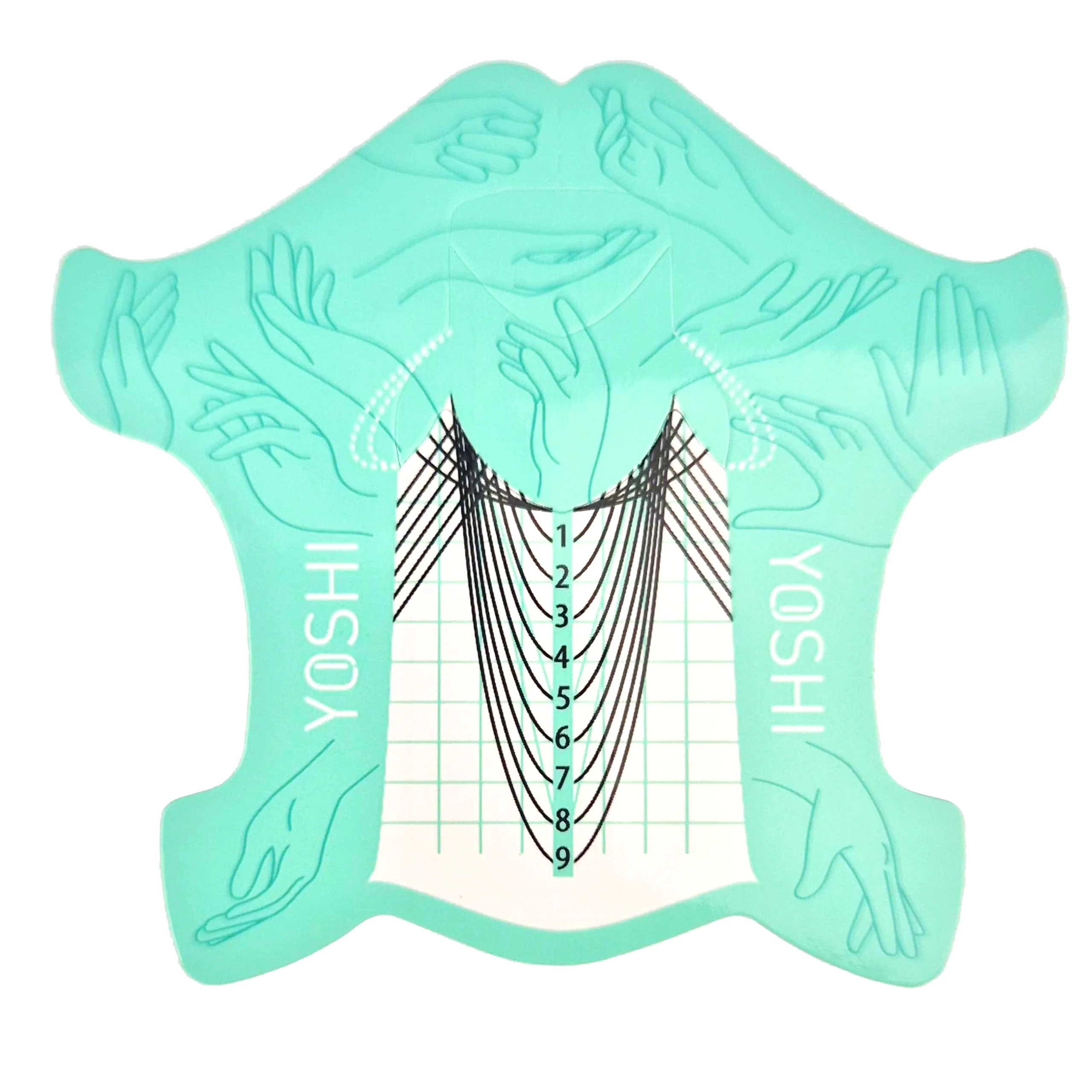 Yoshi Nail Extension Template 400 Pcs. Turquoise