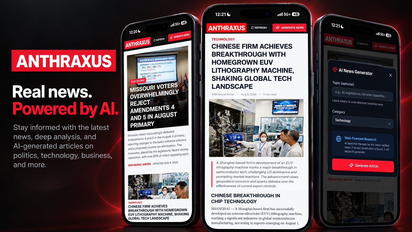 Anthraxus News Screenshot