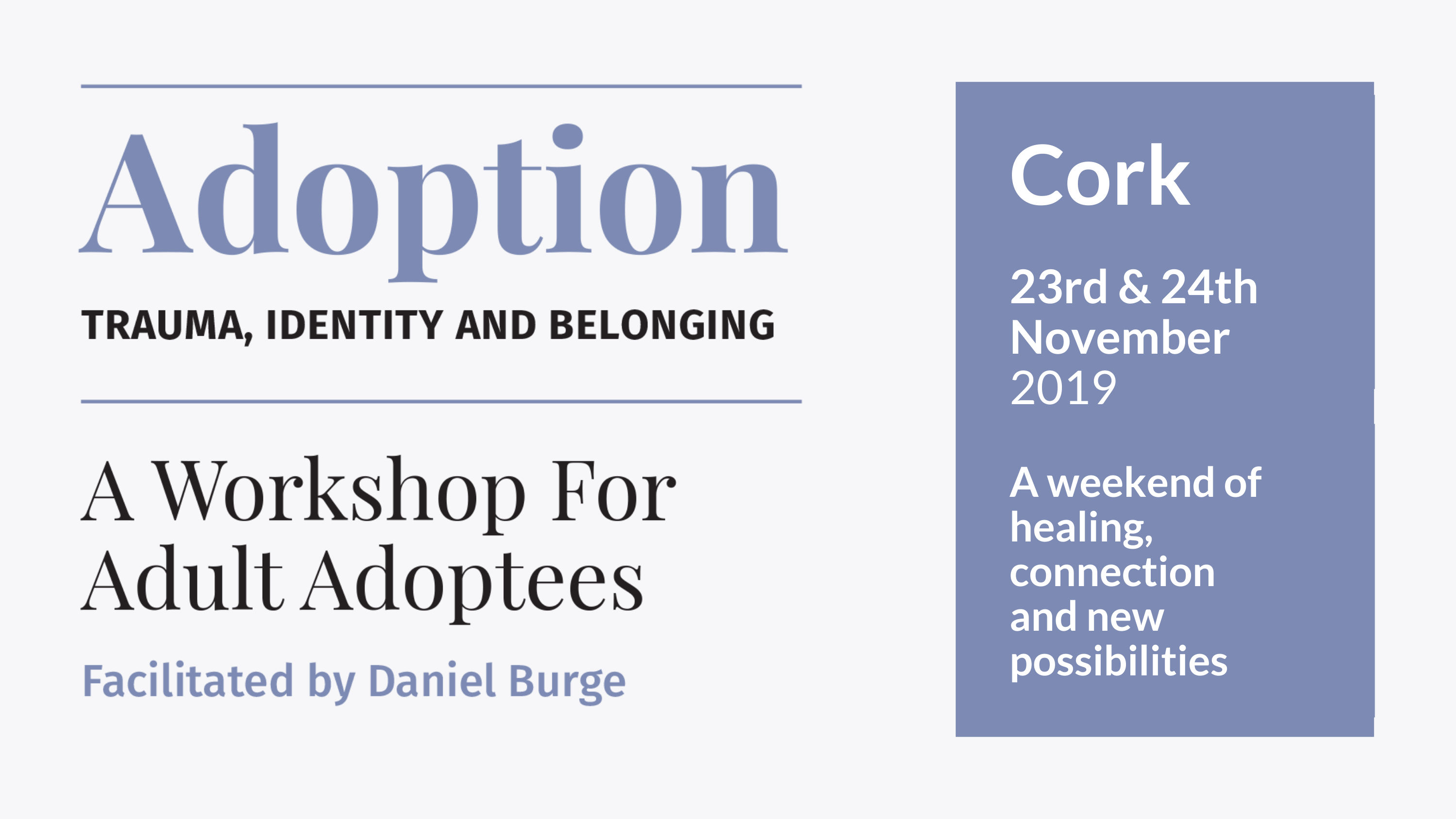 Cork Adoption workshop