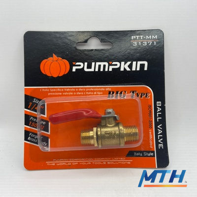 ก๊อกลม 1/4" เกลียวนอก+นอก Pumpkin 31371/PTT-MM รูปหน้าปก