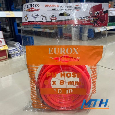 สายลมตรง PU (ชุด) EUROX 5X8 10M สีส้ม 002-420 (+สปริง) รูปหน้าปก