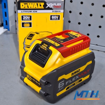 DCB606-B1 แบตเตอรี่ Dewalt  6Ah 20V/60VFlex Volt รูปหน้าปก