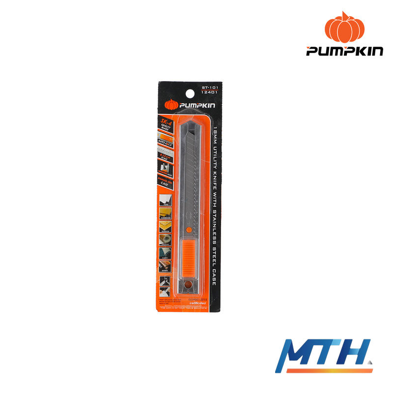 รูปภาพสินค้า มีดคัตเตอร์ STL ใหญ่ Pumpkin 12401 ST-101 SK-4 ใบมีด45'