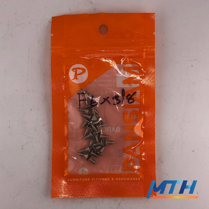 รูปภาพสินค้า สกรู F6X3/8" TF-638NI-POL0025H PanSiam (เกลียวเหล็ก)