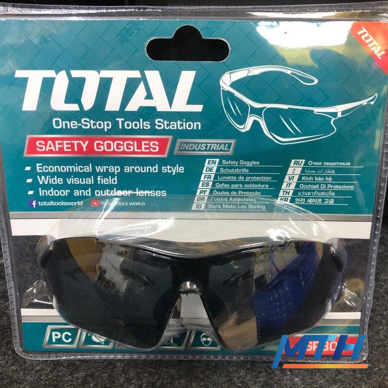 รูปภาพสินค้า แว่น�ตานิรภัย TOTAL สีดำอ่อน TSP306 Super