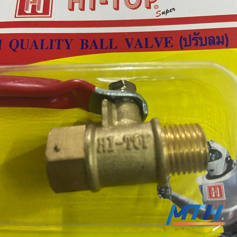 รูปภาพสินค้า ก๊อกลม Hi-top 1/4" ผม. BV-MF      3-20-02 (บอลวาล์ว)