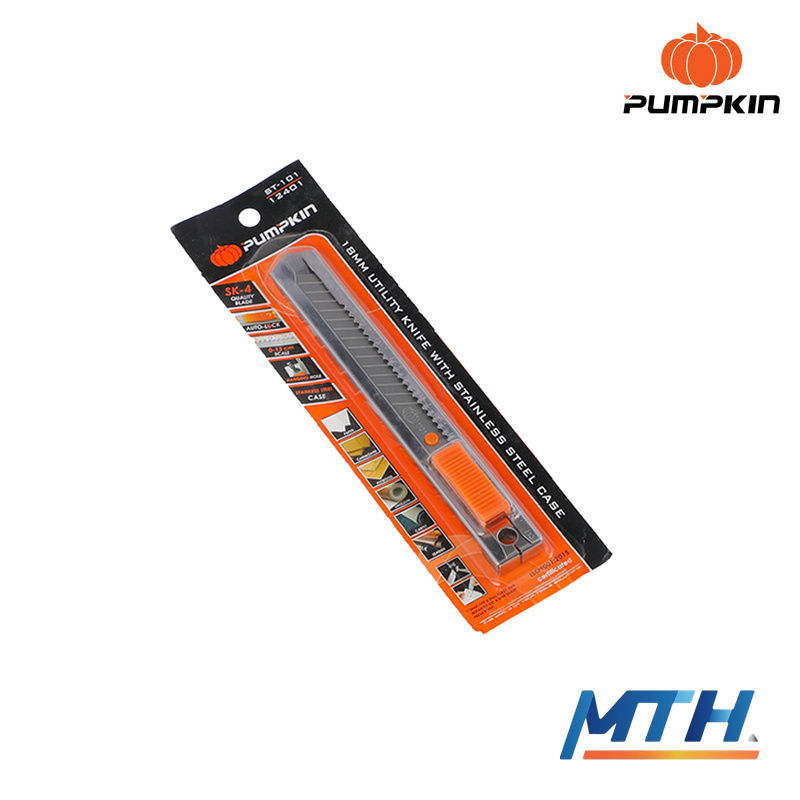 รูปภาพสินค้า มีดคัตเตอร์ STL ใหญ่ Pumpkin 12401 ST-101 SK-4 ใบมีด45'