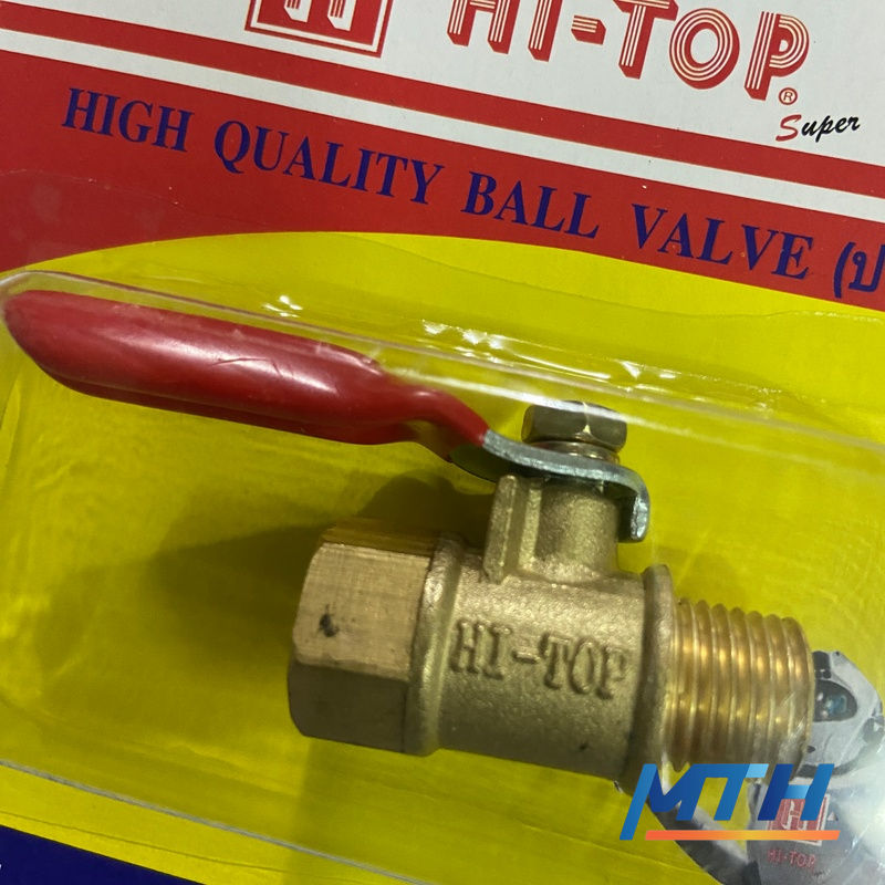 รูปภาพสินค้า ก๊อกลม Hi-top 1/4" ผม. BV-MF      3-20-02 (บอลวาล์ว)