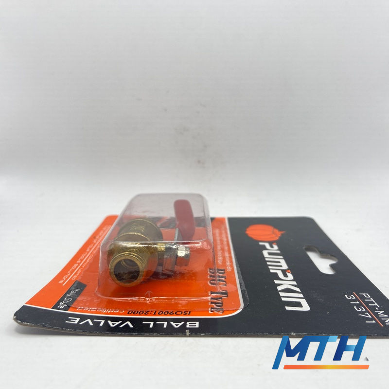 รูปภาพสินค้า ก๊อกลม 1/4" เกลียวนอก+นอก Pumpkin 31371/PTT-MM