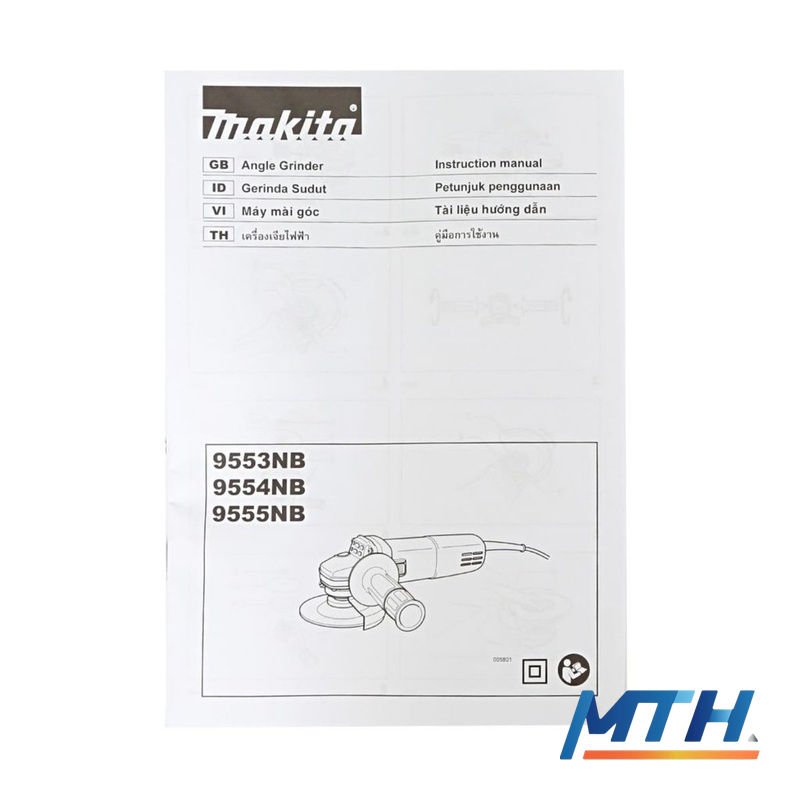 รูปภาพสินค้า 9553NB เจียร์ 4" 710W (สวิตช์ข้าง) Makita