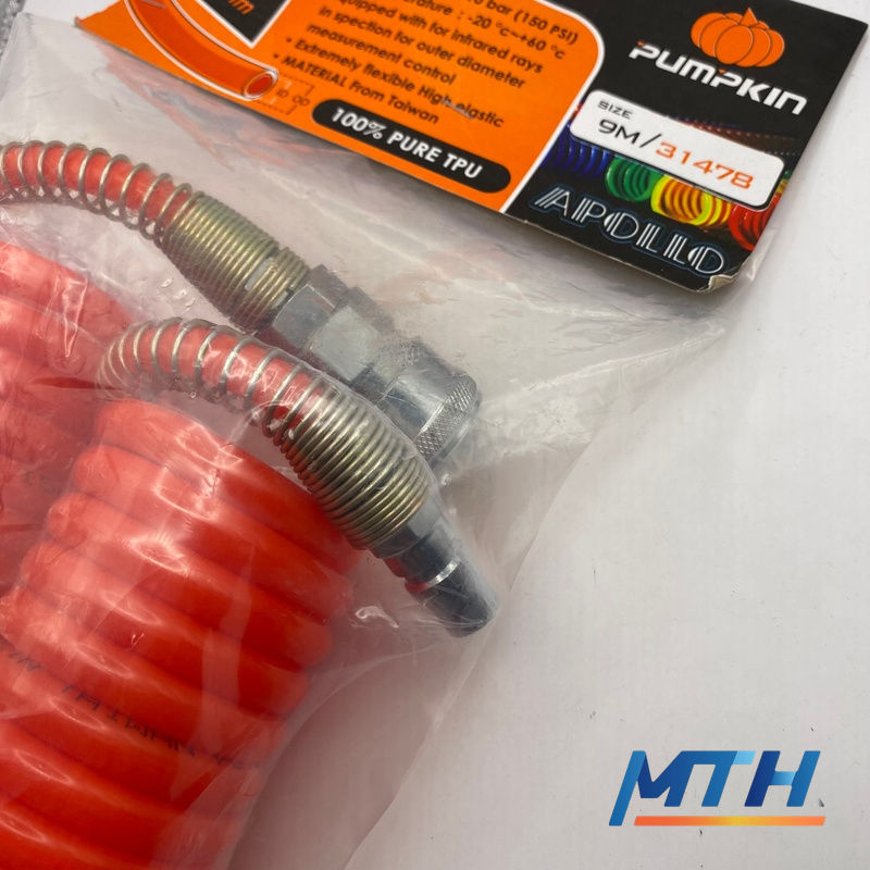 รูปภาพสินค้า สายลมสปริงครบชุด Pumpkin 5X8  9M สีส้ม 31478 Apollo
