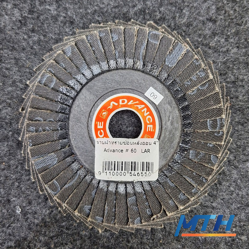 รูปภาพสินค้า จานผ้าทรายซ้อนหลังอ่อน 4" Advance # 60   LAR ed290466