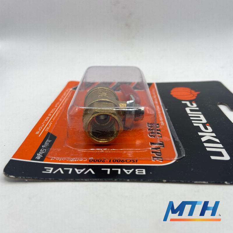 รูปภาพสินค้า ก๊อกลม 1/4" เกลียวใน+หางปลา Pumpkin 31382/PTT-FH5