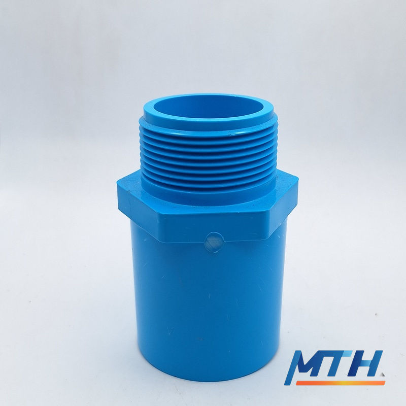 รูปภาพสินค้า ข้อต่อเกลียวนอก ARR 1.1/2" PVC13.5   1*72           (ข้อต่อเกลียวนอกสีฟ้า)