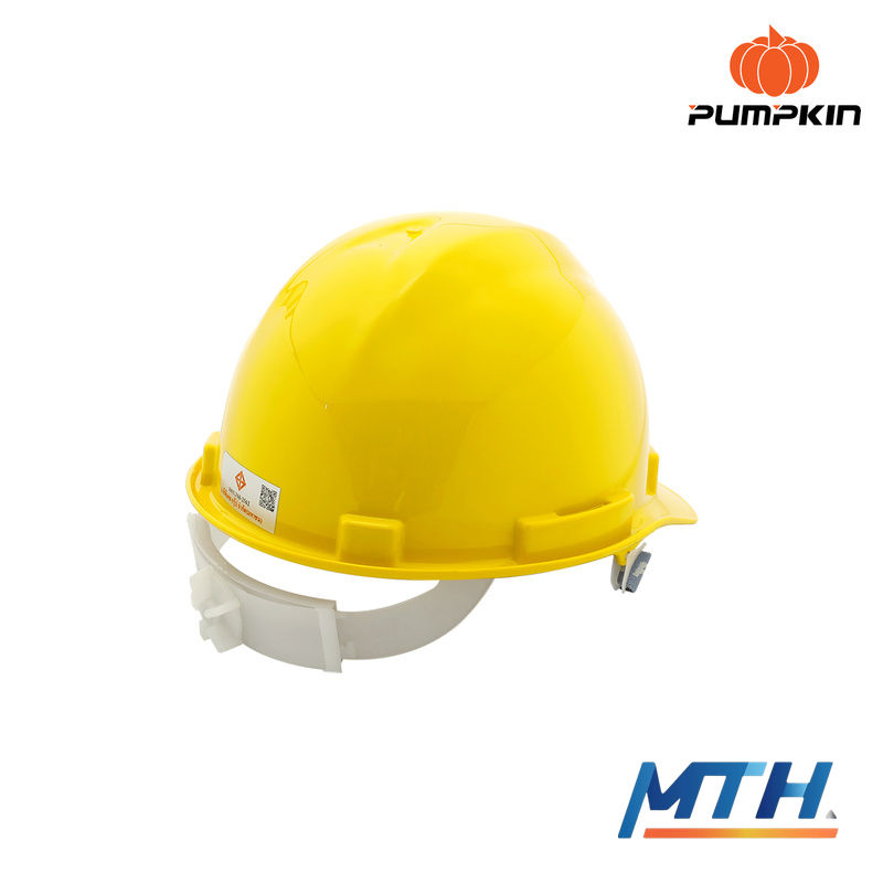รูปภาพสินค้า หมวกนิรภัยมอก.ปรับหมุน Pumpkin สีเหลือง 20555