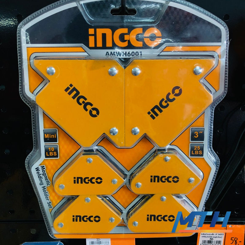 รูปภาพสินค้า ชุดแม่เหล็กจับฉาก 6Pcs INGCO AMWH6001