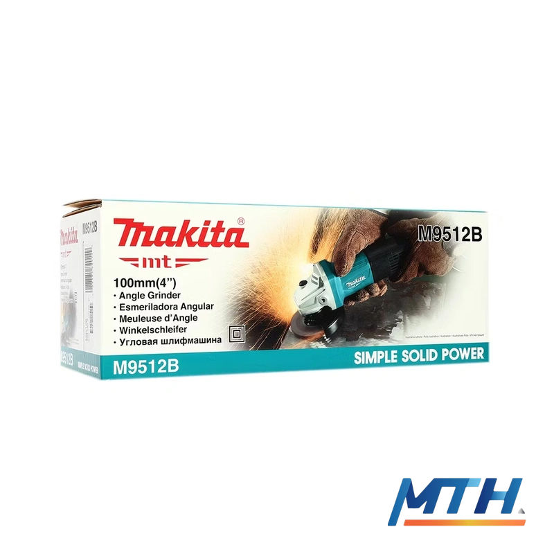 รูปภาพสินค้า M9512B เจียร์ 4" 720W Makita (สวิตช์ท้าย) +มือจับ 9P