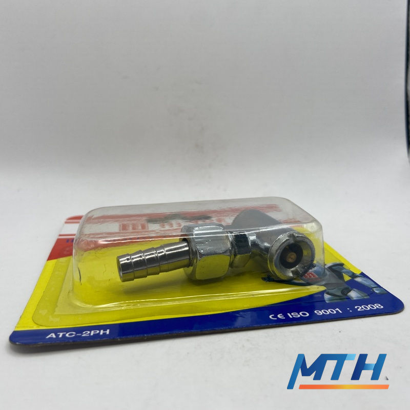 รูปภาพสินค้า หัวเติมลมสั้น 2 หัว Hitop ATC-2PH (เสียบสาย)/หางปลา   7-14-16