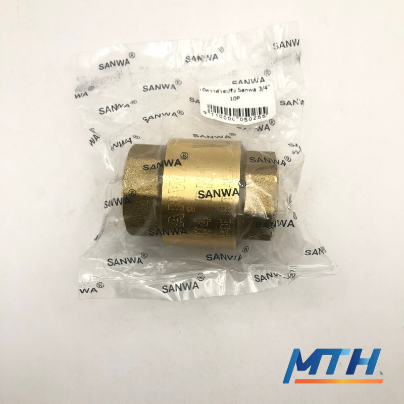 รูปภาพสินค้า เช็ควาล์วสปริง Sanwa 3/4" (ทล.)   20P