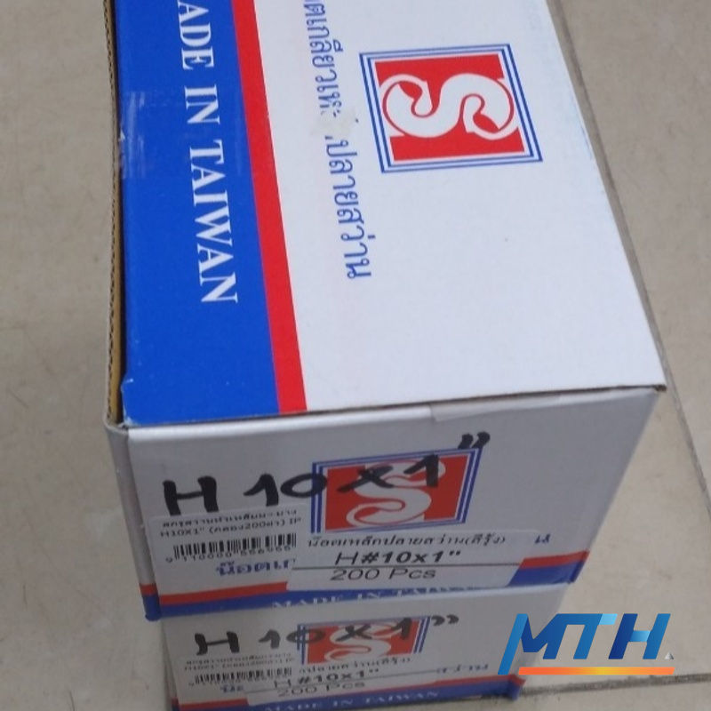 รูปภาพสินค้า สกรูสว่านหัวเหลี่ยม+ยาง H10X1" (กล่อง200ตัว) IP 130764             A1H002