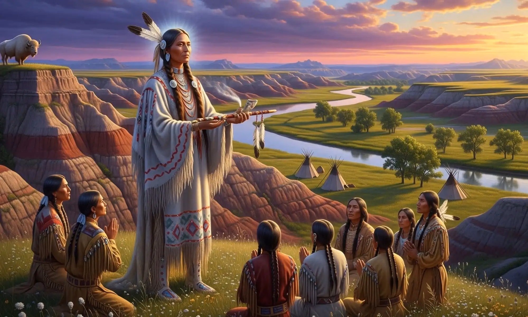 White Buffalo Woman: Sacred Giver of the Pipe