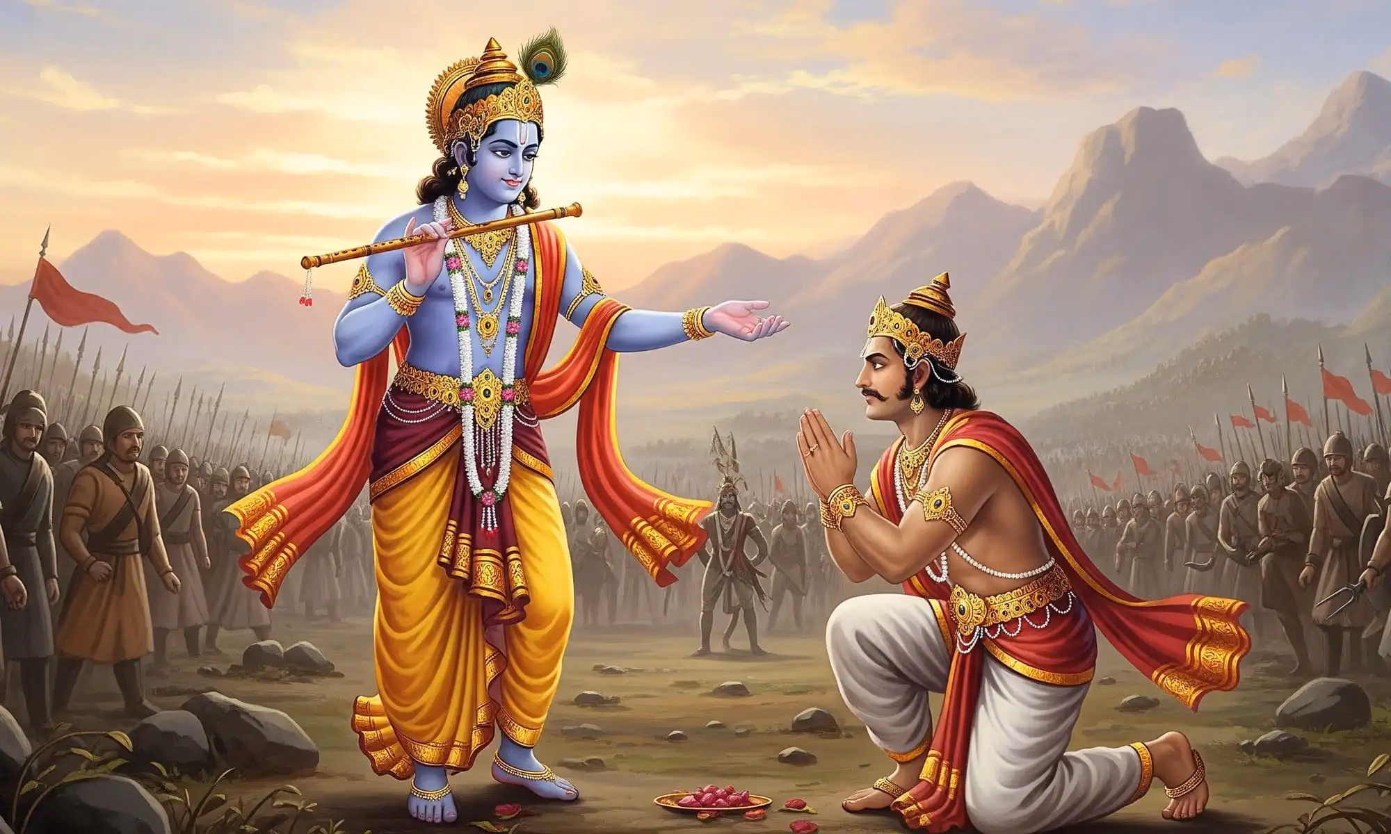 Krishna: The Divine Flute Player and Eternal Guide