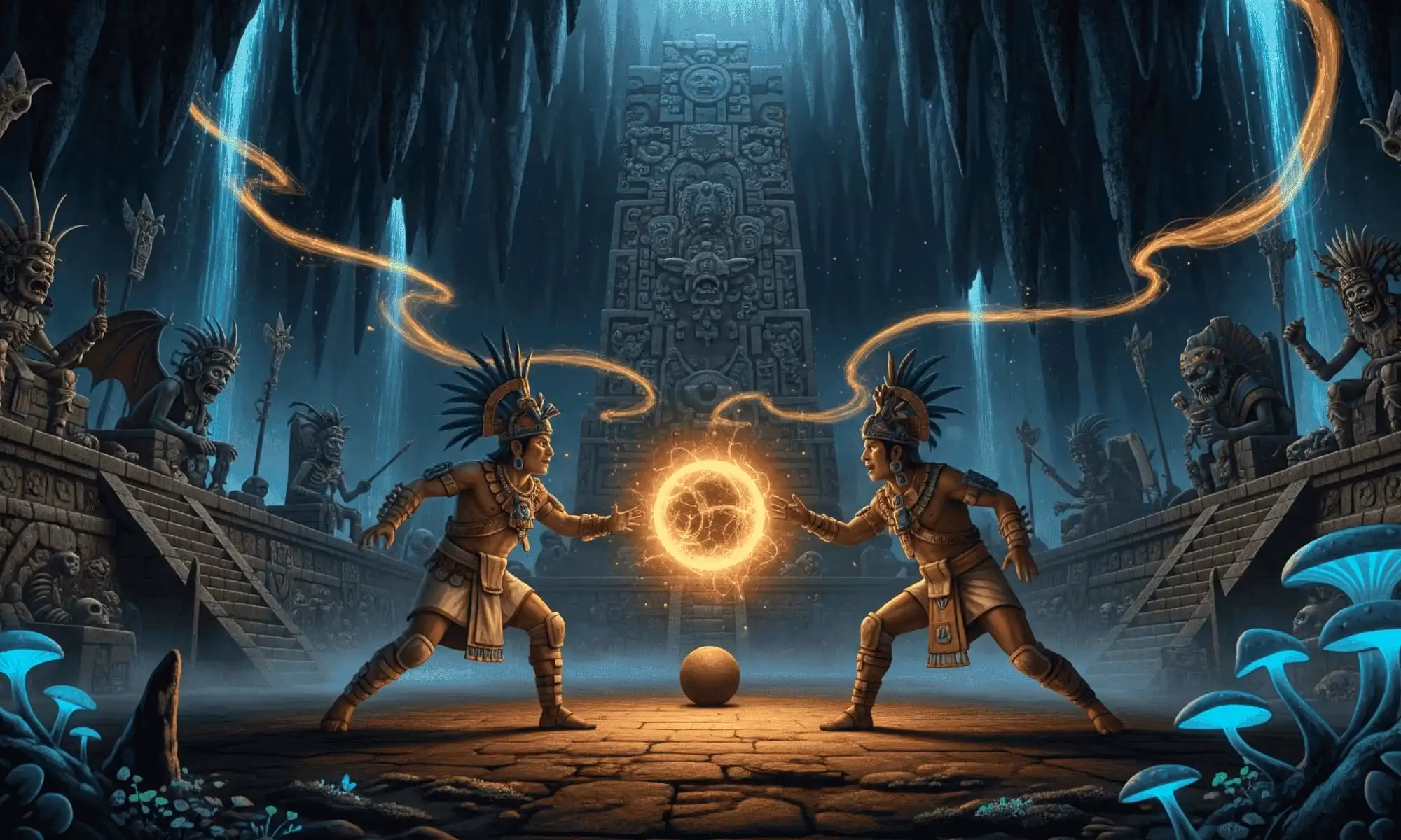Hun Hunahpu and the Ballgame of the Underworld