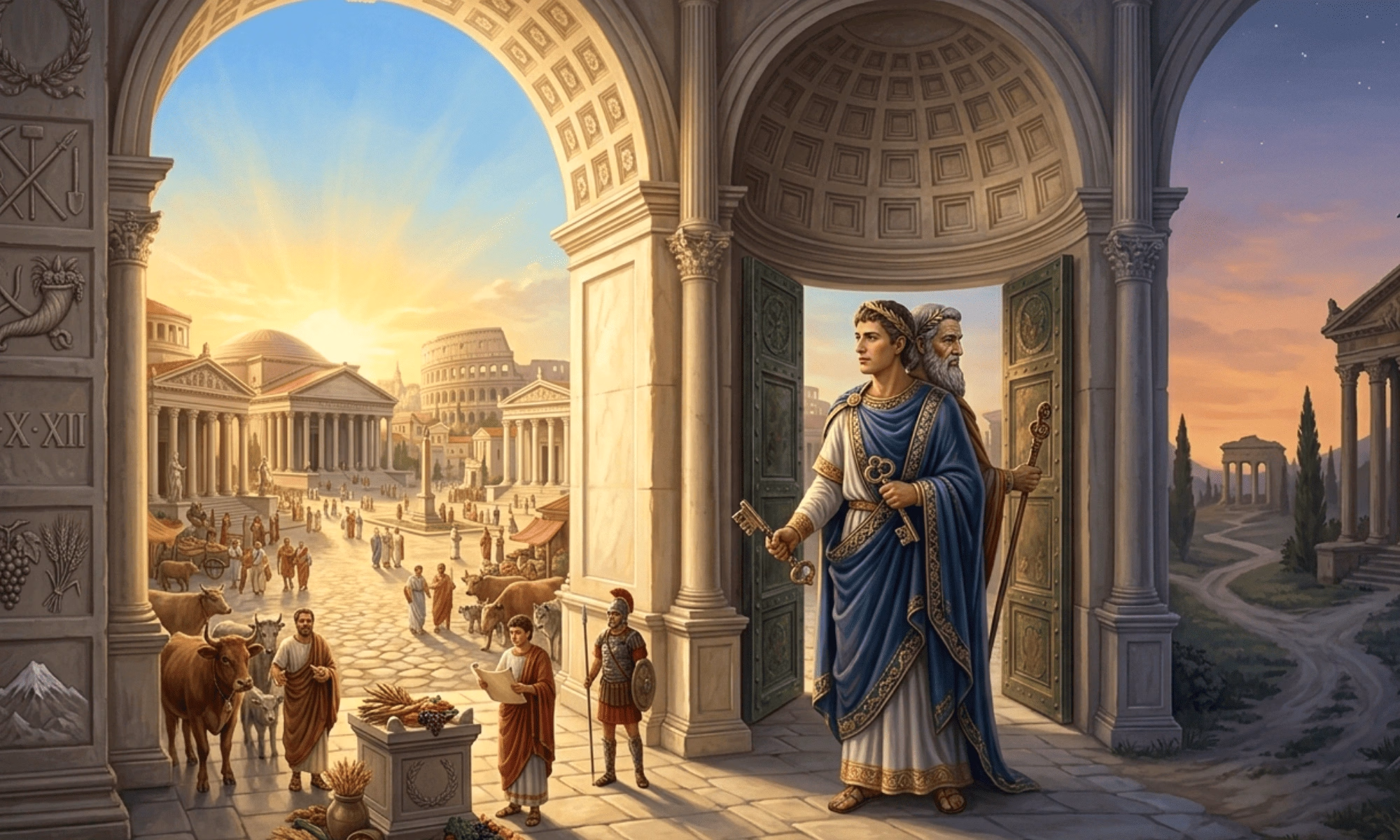 Janus: The Two-Faced God of Beginnings and Endings