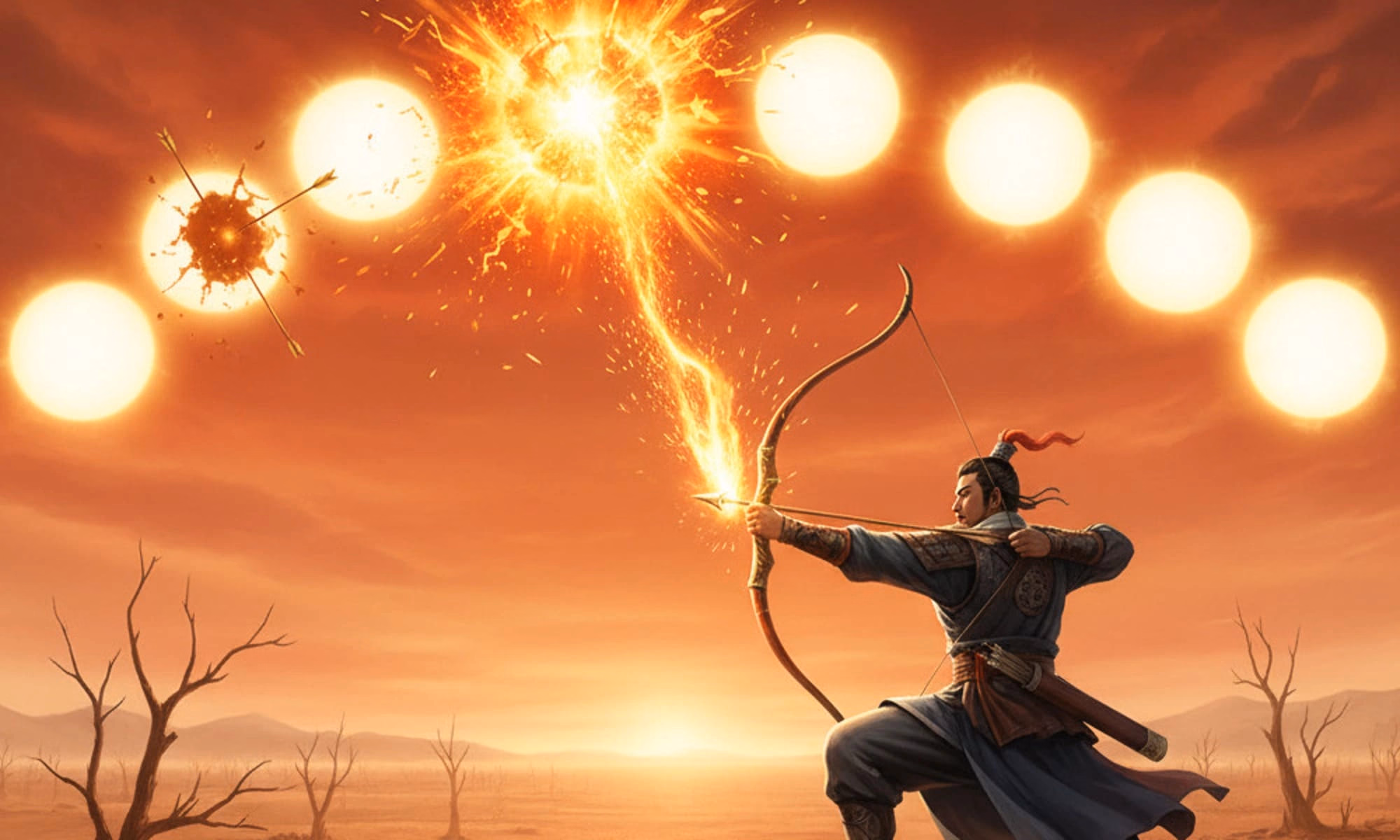 The Ten Suns and Hou Yi’s Heroic Archery: The Myth that Saved the Earth