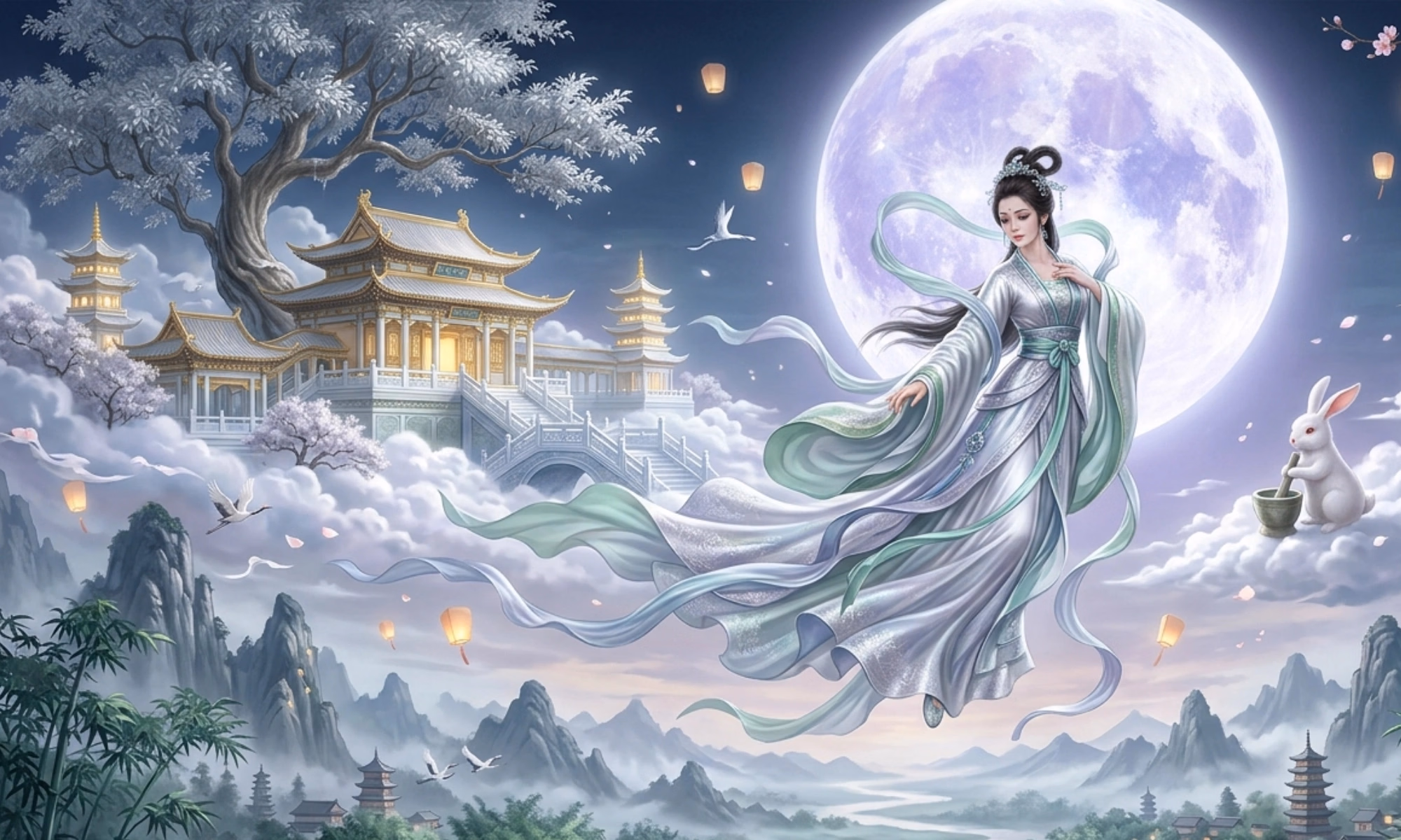 Chang'e: The Moon Goddess and the Elixir of Immortality