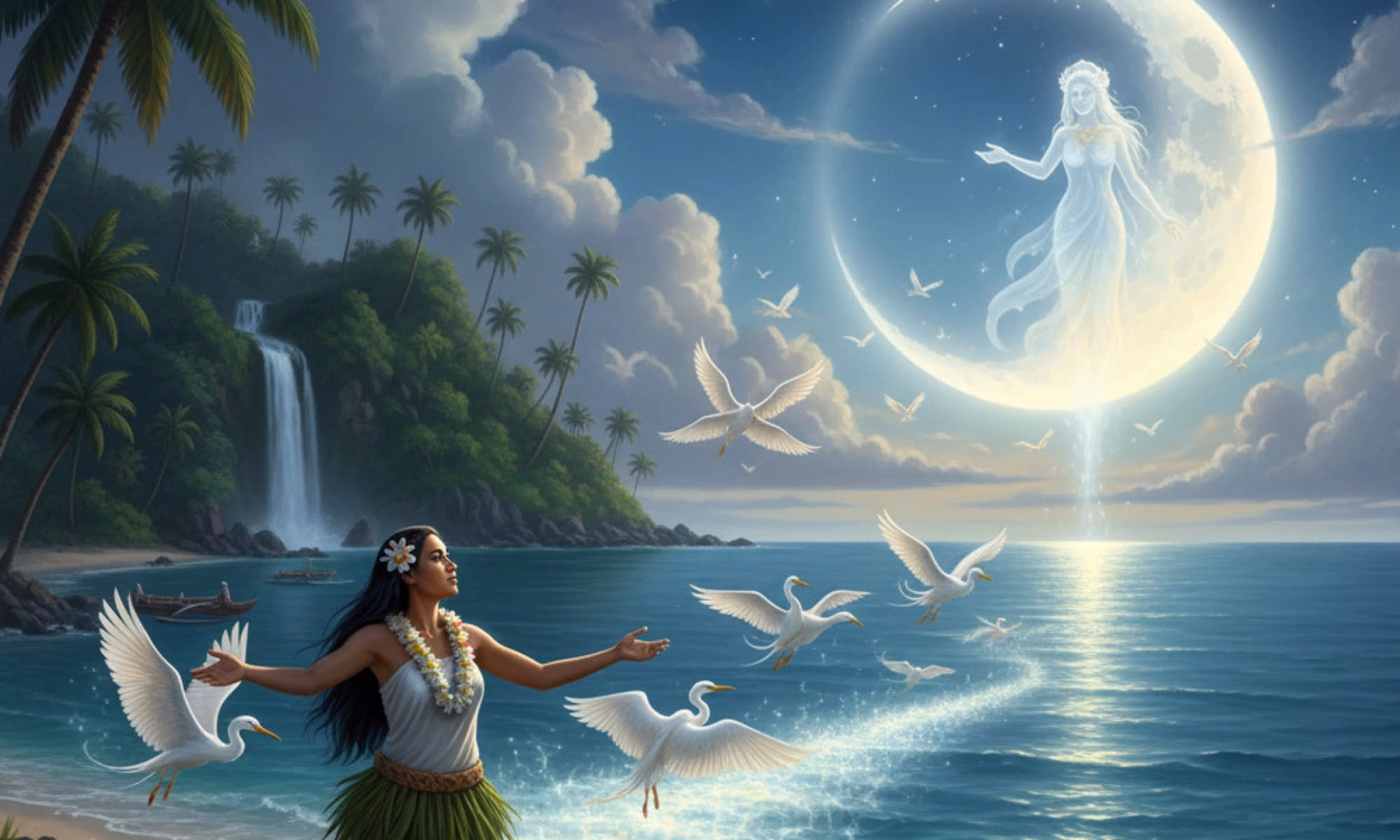 Hina and the Moon’s Journey – The Goddess Who Sought Eternal Light