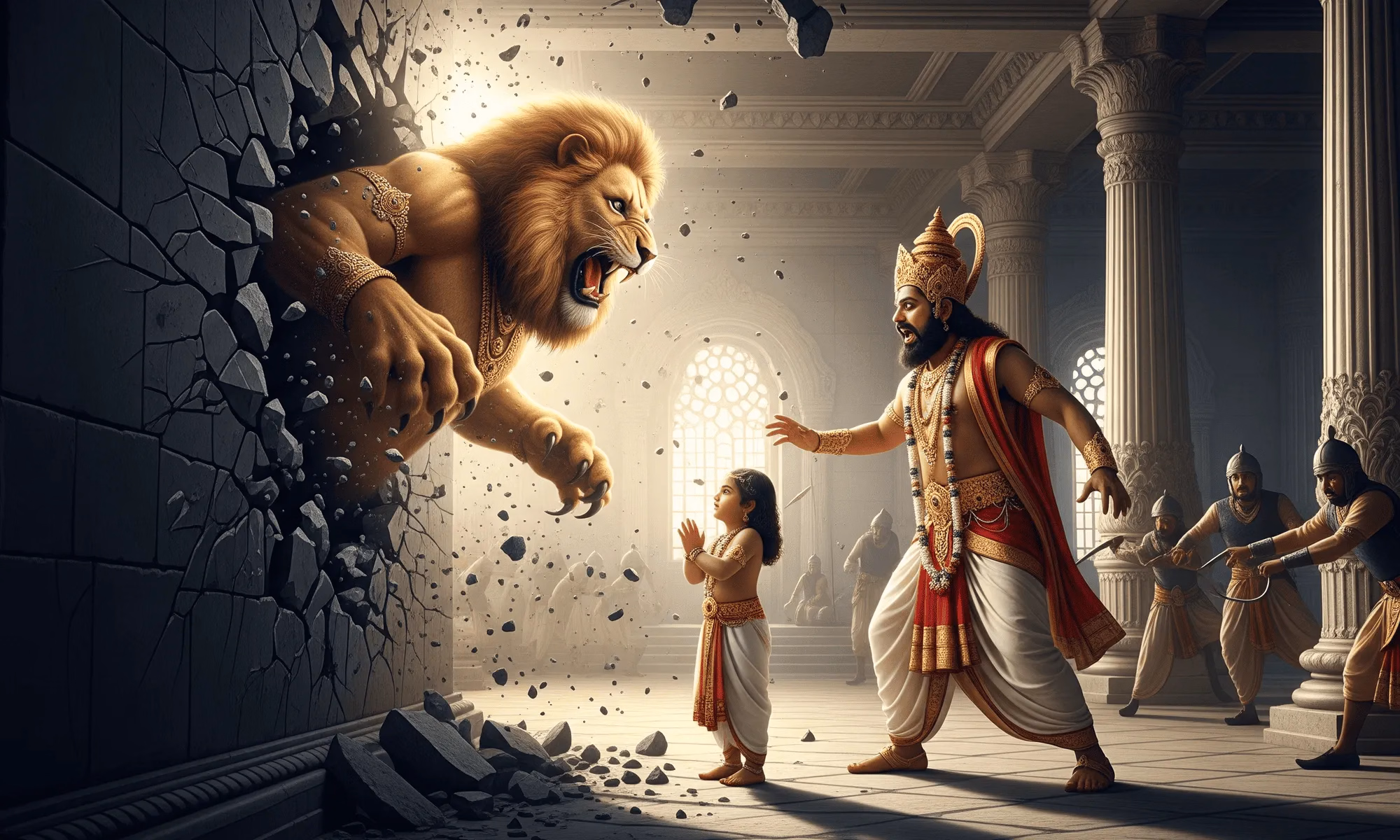The Story of Narasimha: Half-Man, Half-Lion Avatar