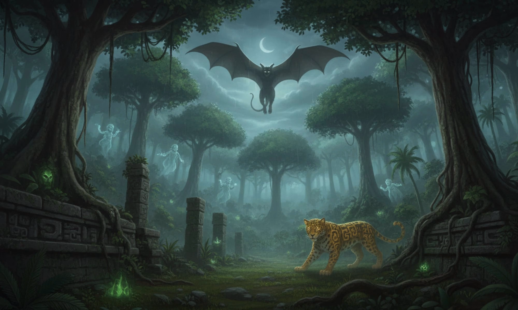 Mayan Monsters & Jungle Spirits: Creatures That Haunted the Ancient Rainforests