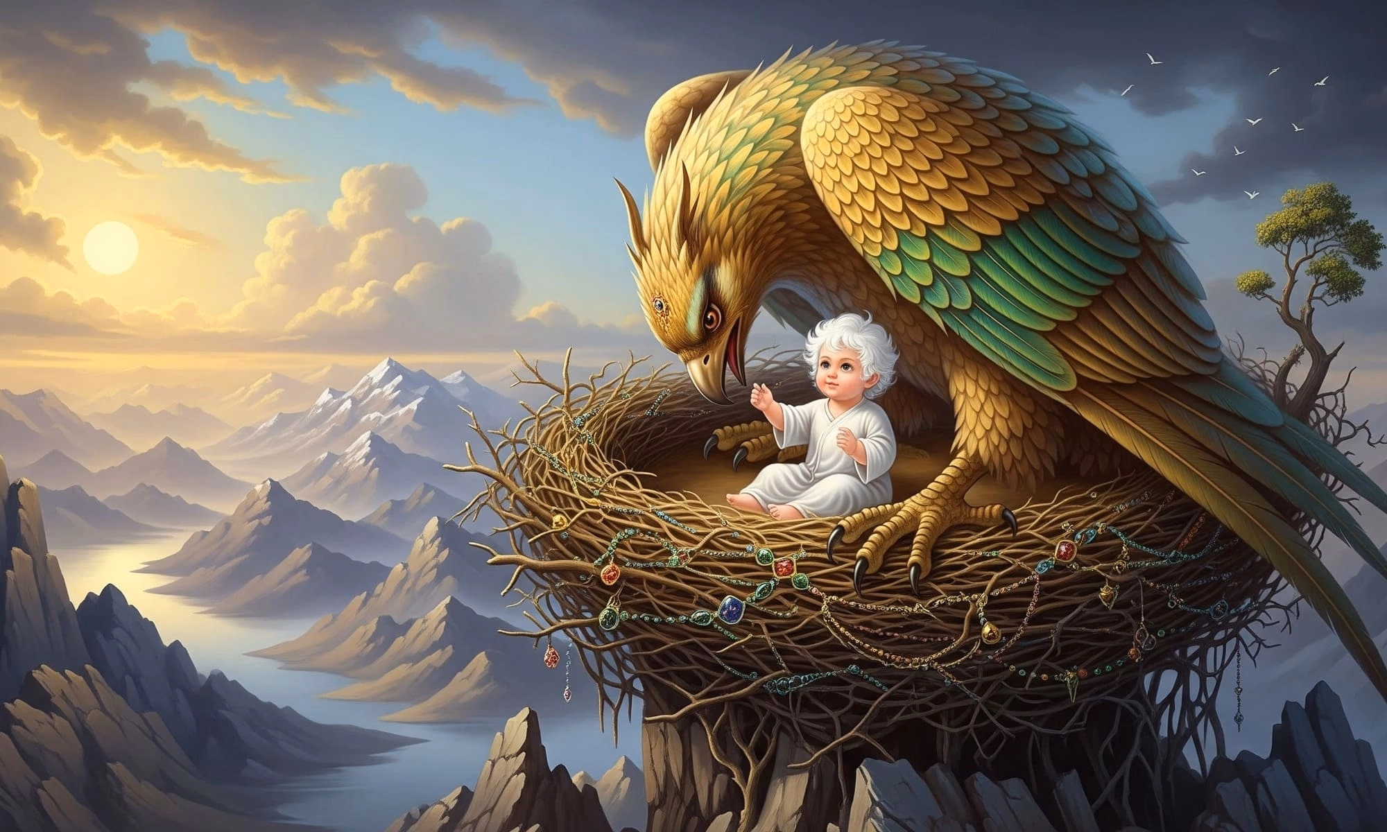 The Simurgh and Zal – A tale of nurturing, destiny, and wisdom
