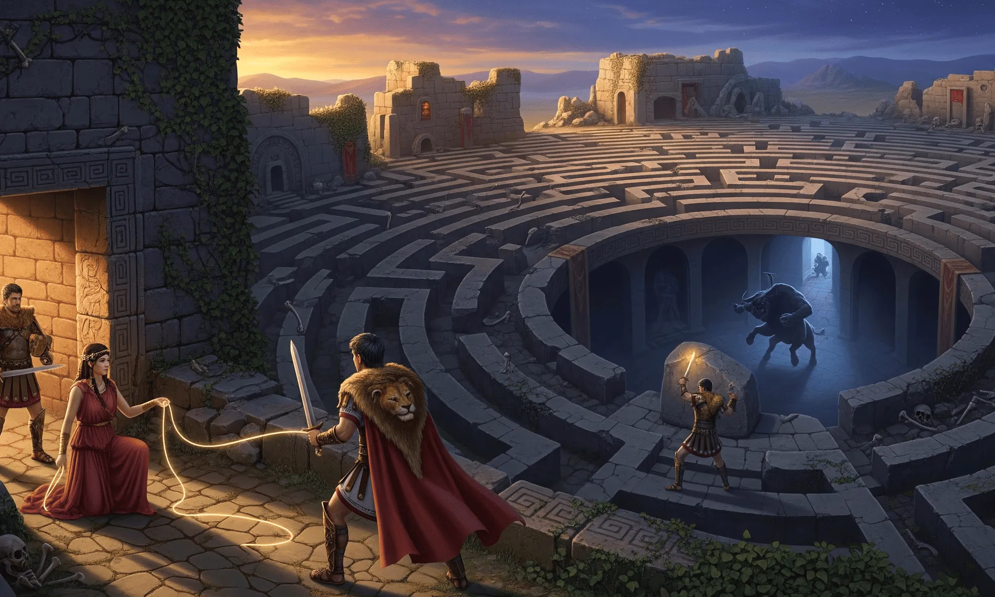 Theseus and the Minotaur: Bravery and Intelligence – Hero of Athens