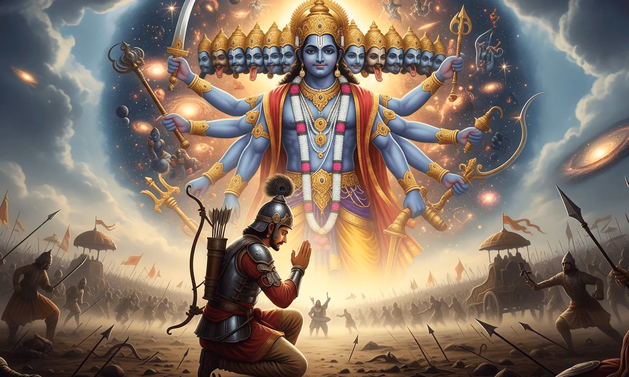 Arjuna and Krishna: The Dialogue of Duty (Bhagavad Gita)