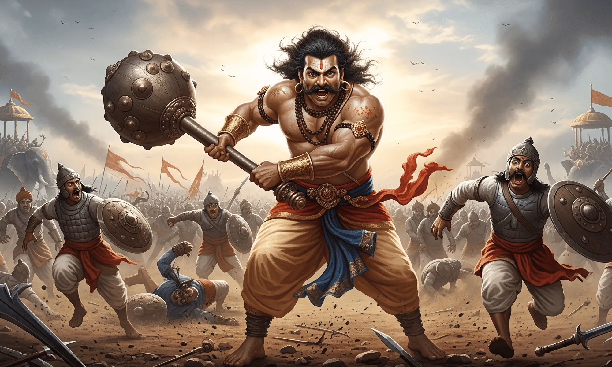 Hercules and Bhima: Heroes of Strength Compared