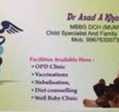 Dr. Asad A Khan ( Rehmania Child Care Clinic)