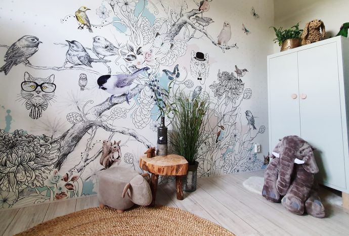 hip behang babykamer