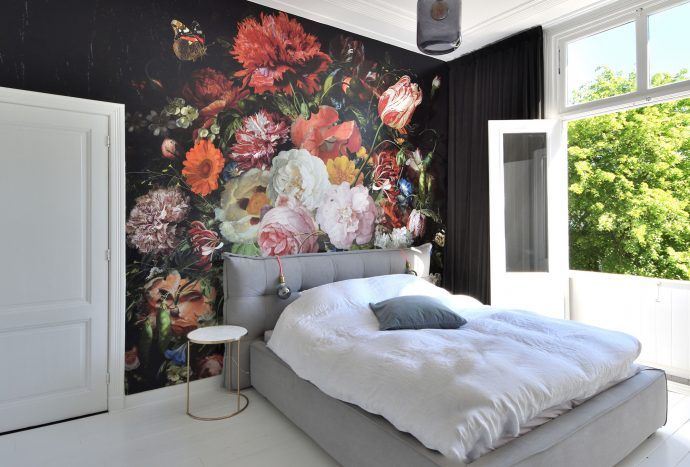 uniek behang slaapkamer
