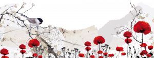 bloemen behang