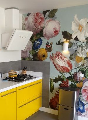 bloemen behang