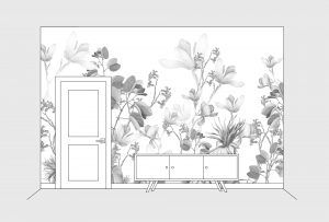 pentekeningen behang