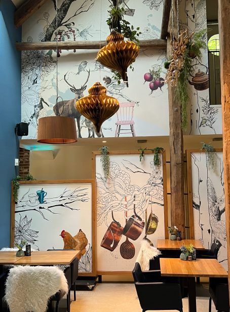 behang ontwerp restaurant