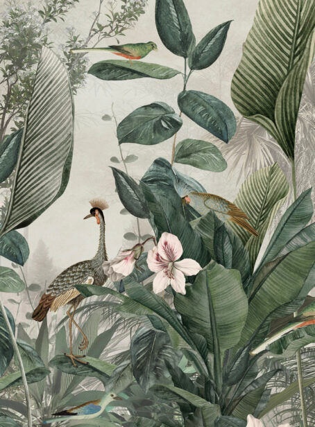 behang planten print