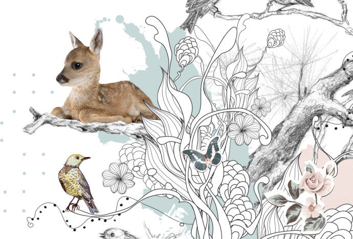 kinderkamer behang dieren