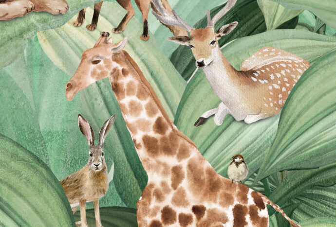 behang wilde dieren