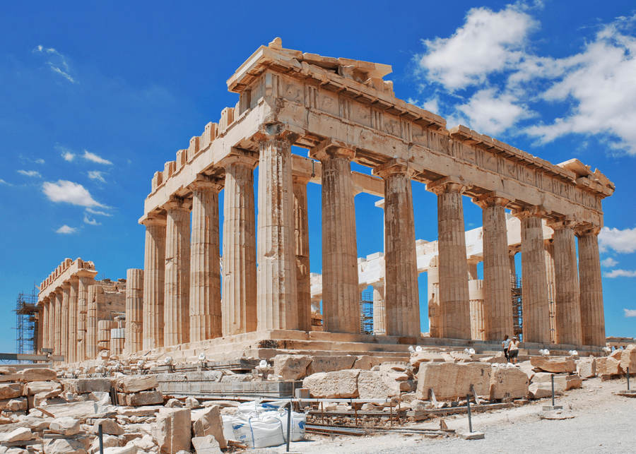 El Partenón en la Acrópolis de Atenas