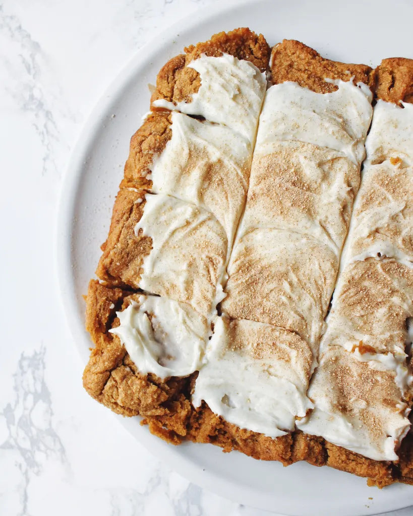 Frosted Pumpkin Bars image